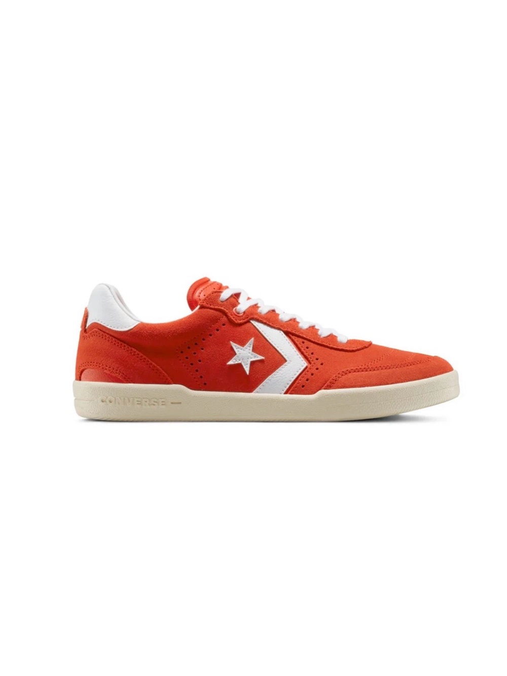 Converse Mens Red and White Low-Top Sneakers - Picture 3 of 3
